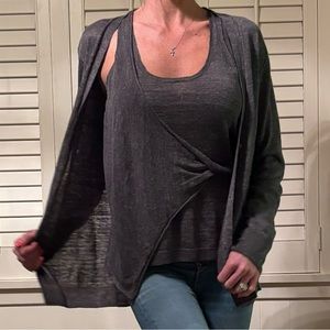 Bruchu Walker new matching linen cardigan set